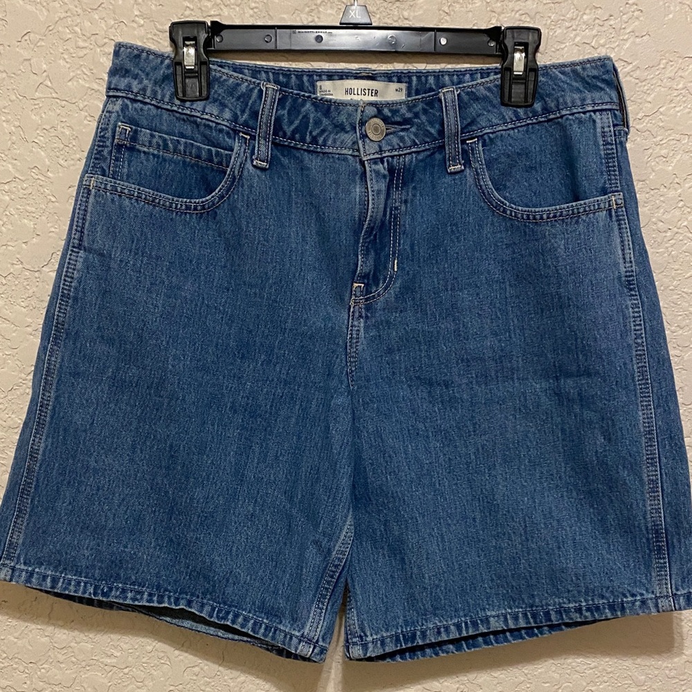 Hollister Blue Denim Jean Shorts